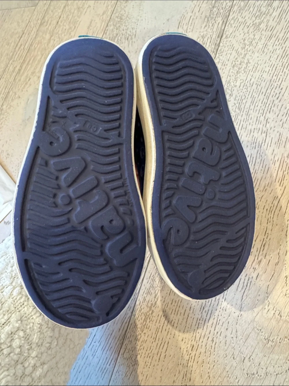 Native Kids Slip-On Water Shoes in Navy and White